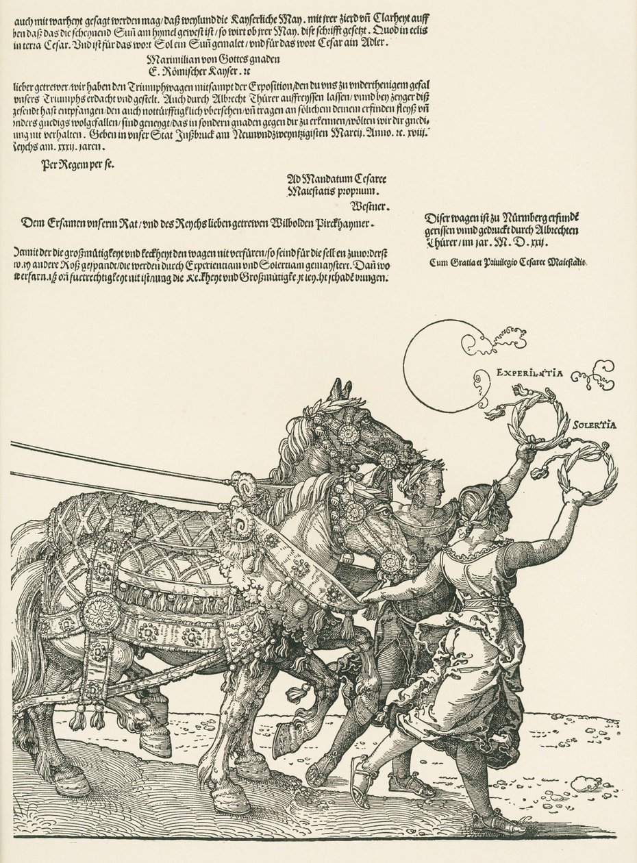 Wielki wóz triumfalny autorstwa Albrecht Dürer or Duerer