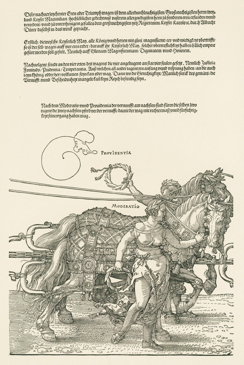 Wielki wóz triumfalny autorstwa Albrecht Dürer or Duerer