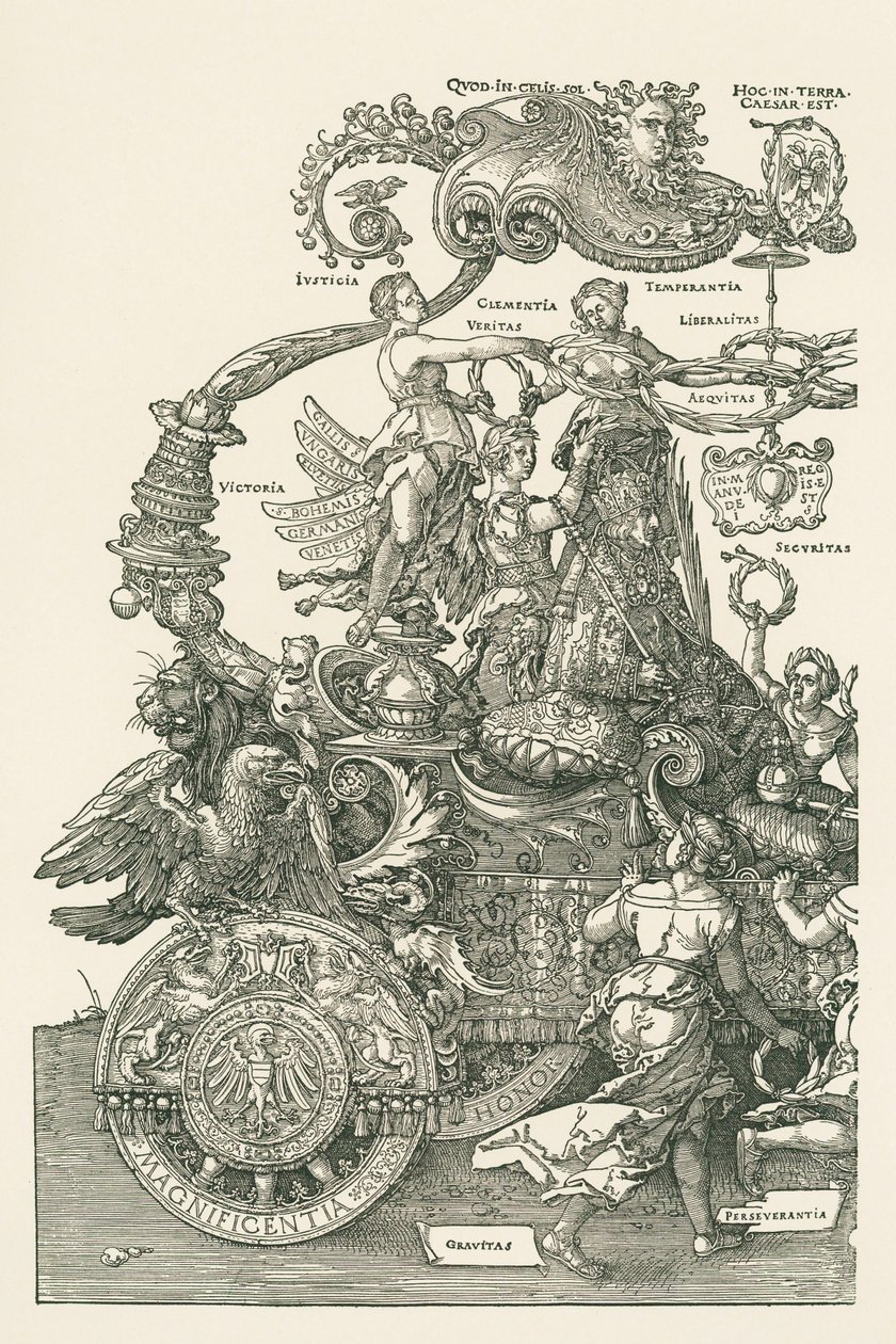 Wielki wóz triumfalny autorstwa Albrecht Dürer or Duerer