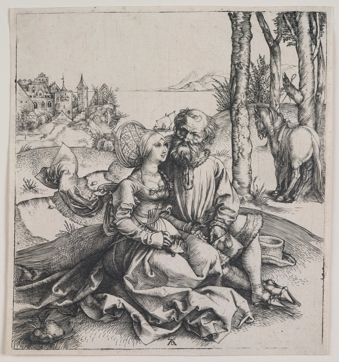 Źle dobrana para, ok. 1495 r. (rycina) autorstwa Albrecht Dürer or Duerer