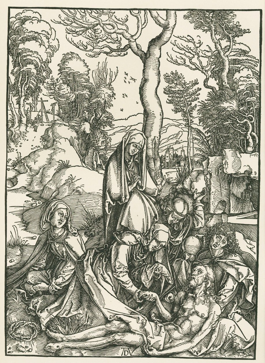 Lament nad Chrystusem, ok. 1498-99 (drzeworyt) autorstwa Albrecht Dürer or Duerer