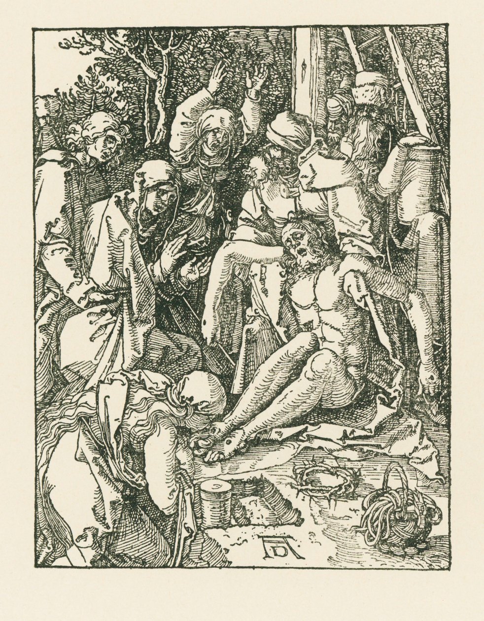 Lament nad Chrystusem, ok. 1509-10 (drzeworyt) autorstwa Albrecht Dürer or Duerer