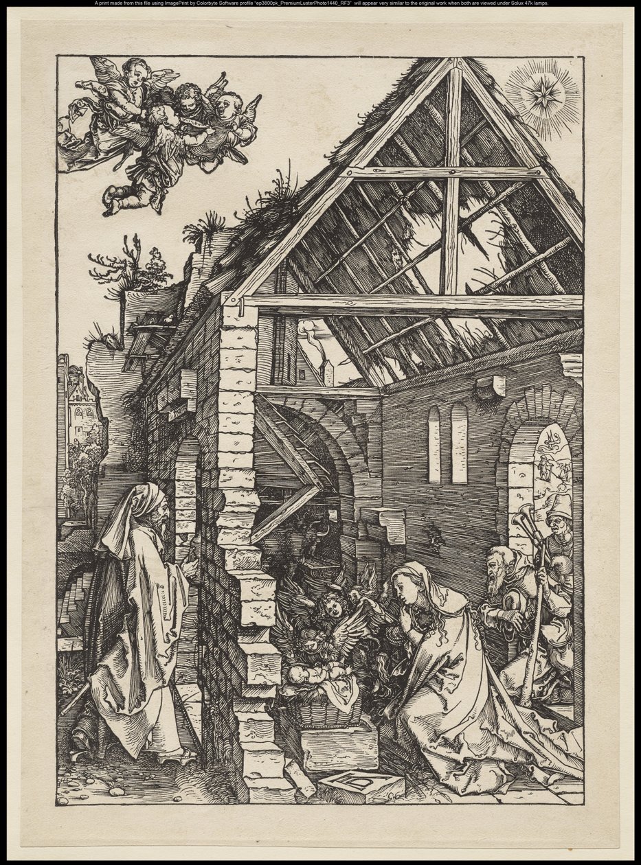Życie Dziewicy: Narodzenia, 1502-03 autorstwa Albrecht Dürer