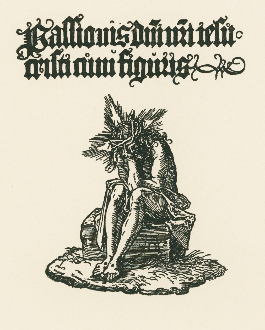 Człowiek boleści, ok. 1511 (drzeworyt) autorstwa Albrecht Dürer or Duerer