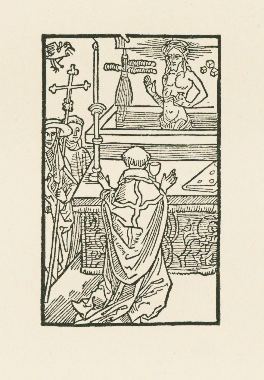 Msza świętego Grzegorza autorstwa Albrecht Dürer or Duerer