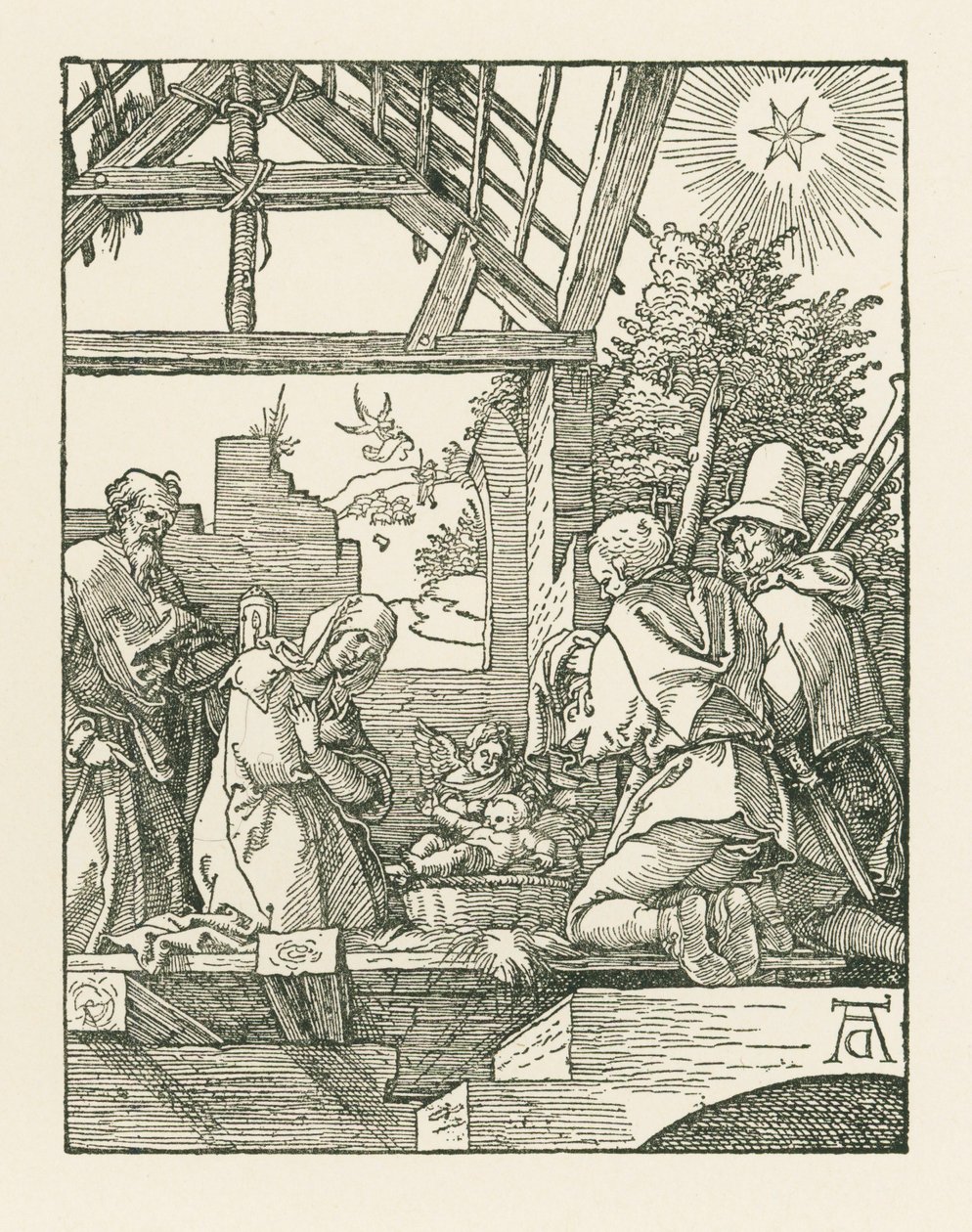 Narodzenie Pańskie, ok. 1510 (drzeworyt) autorstwa Albrecht Dürer or Duerer