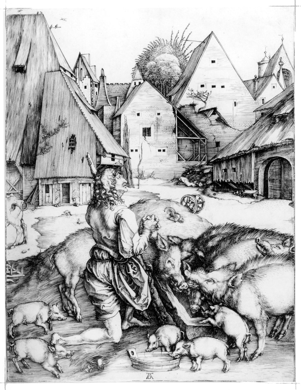Syn marnotrawny autorstwa Albrecht Dürer