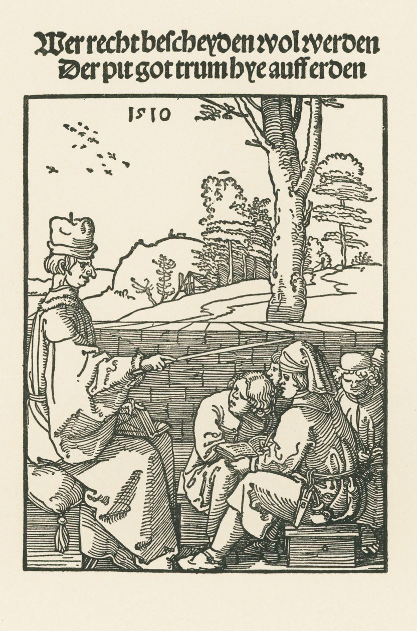 The Schoolmaster autorstwa Albrecht Dürer or Duerer