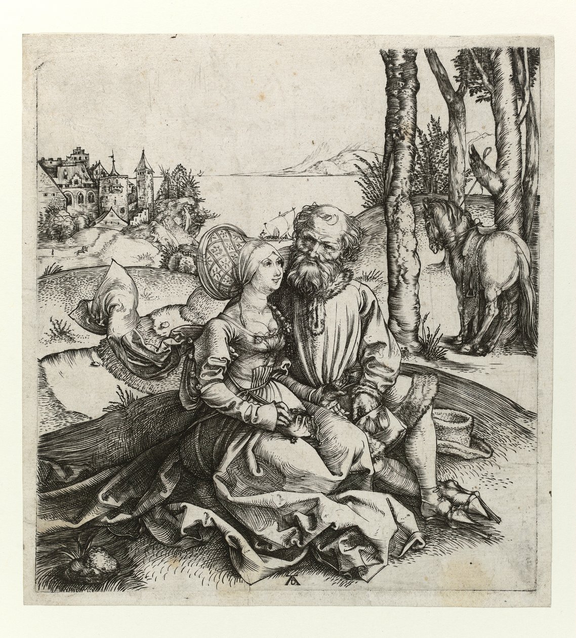 Źle dobrana para, ok. 1495 autorstwa Albrecht Dürer