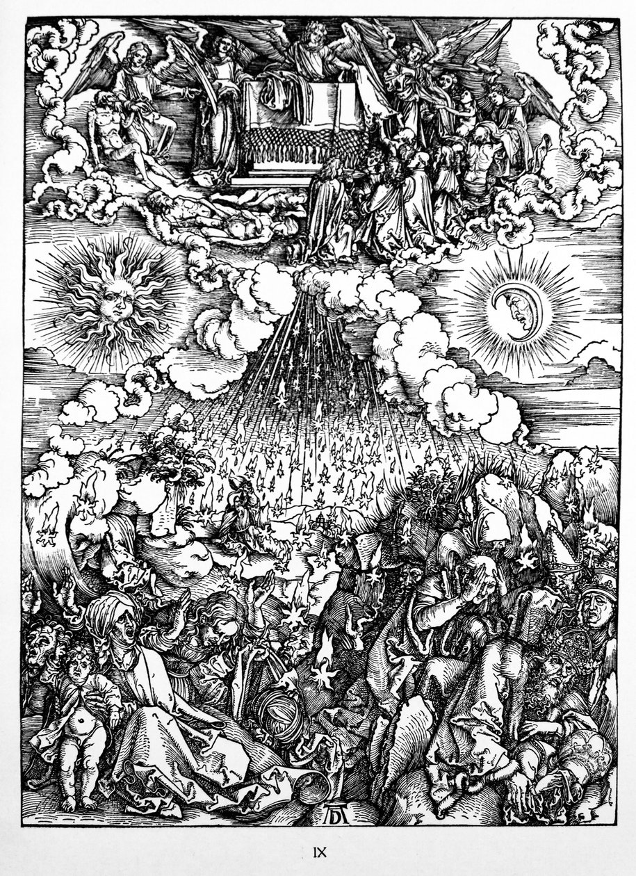 Otwarcie piątej i szóstej pieczęci autorstwa Albrecht Dürer or Duerer