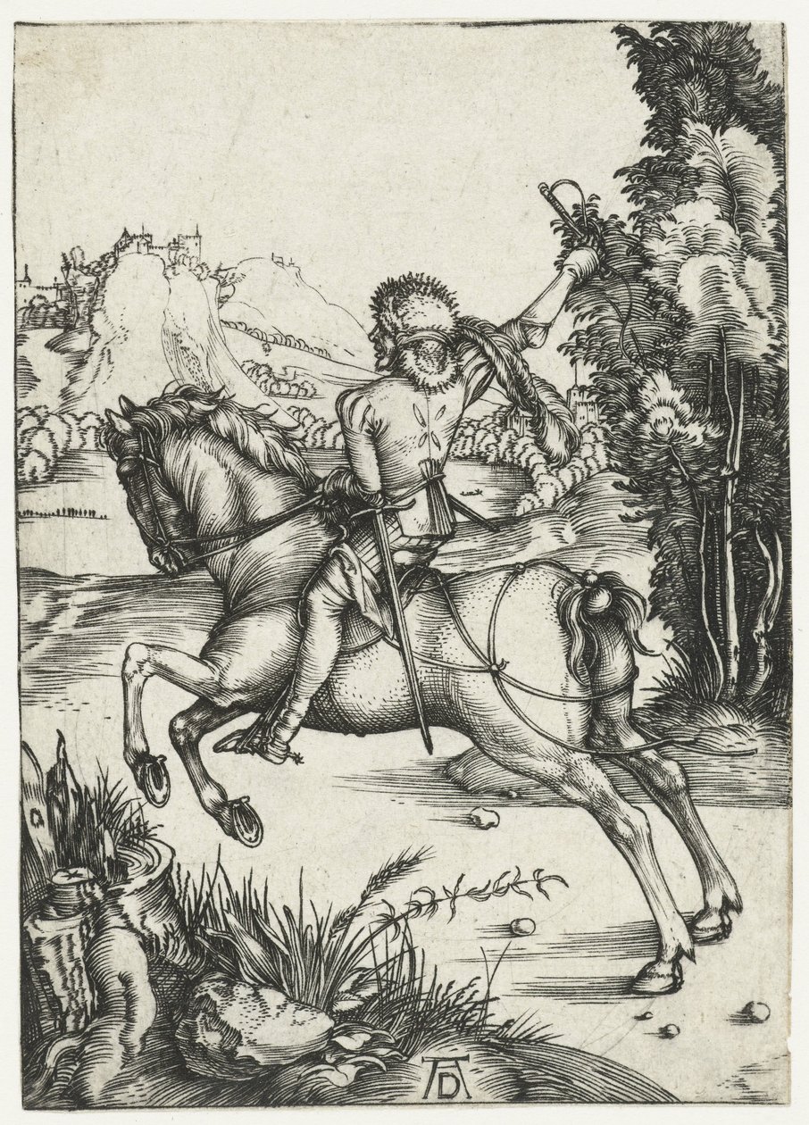 Mały kurier autorstwa Albrecht Dürer or Duerer