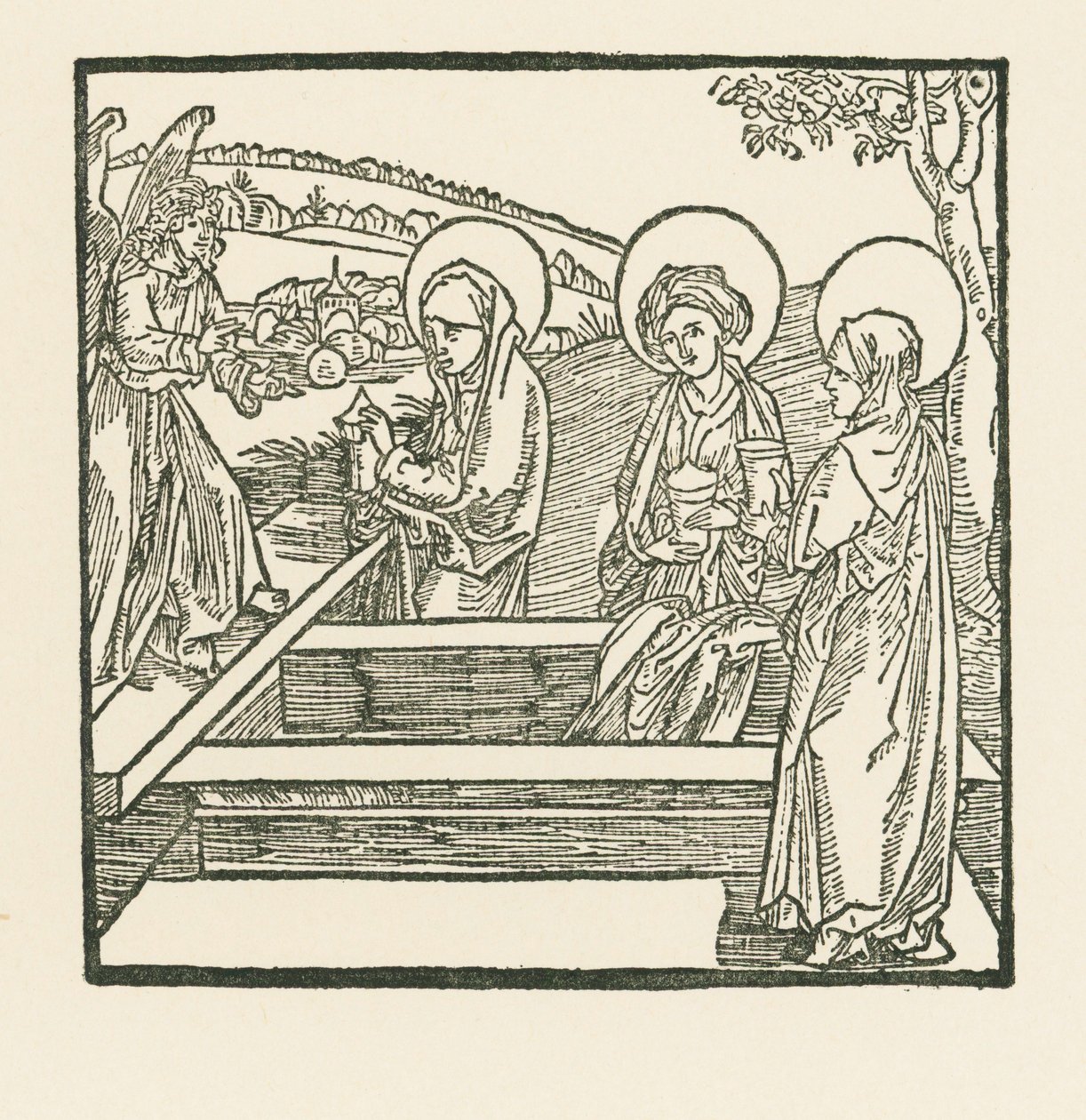 Trzy Marie przy grobie Chrystusa autorstwa Albrecht Dürer or Duerer