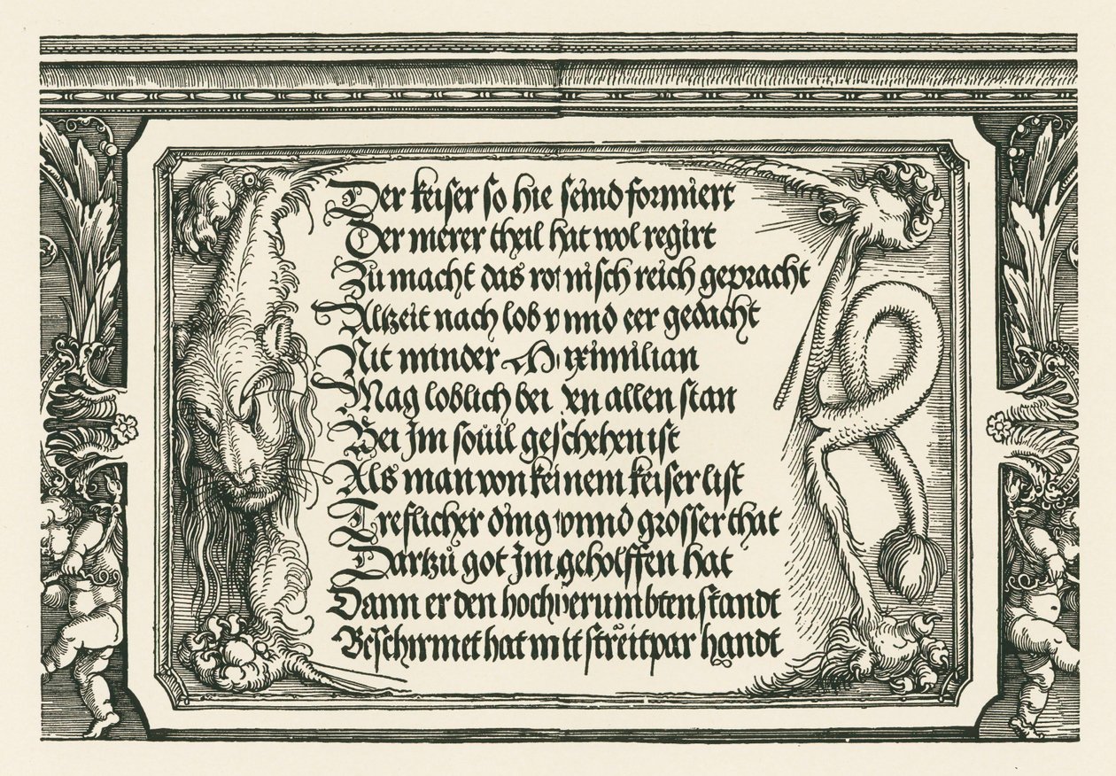 Łuk triumfalny cesarza Maksymiliana I autorstwa Albrecht Dürer or Duerer