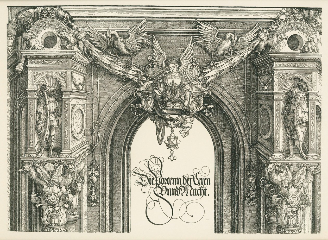 Łuk triumfalny cesarza Maksymiliana I autorstwa Albrecht Dürer or Duerer