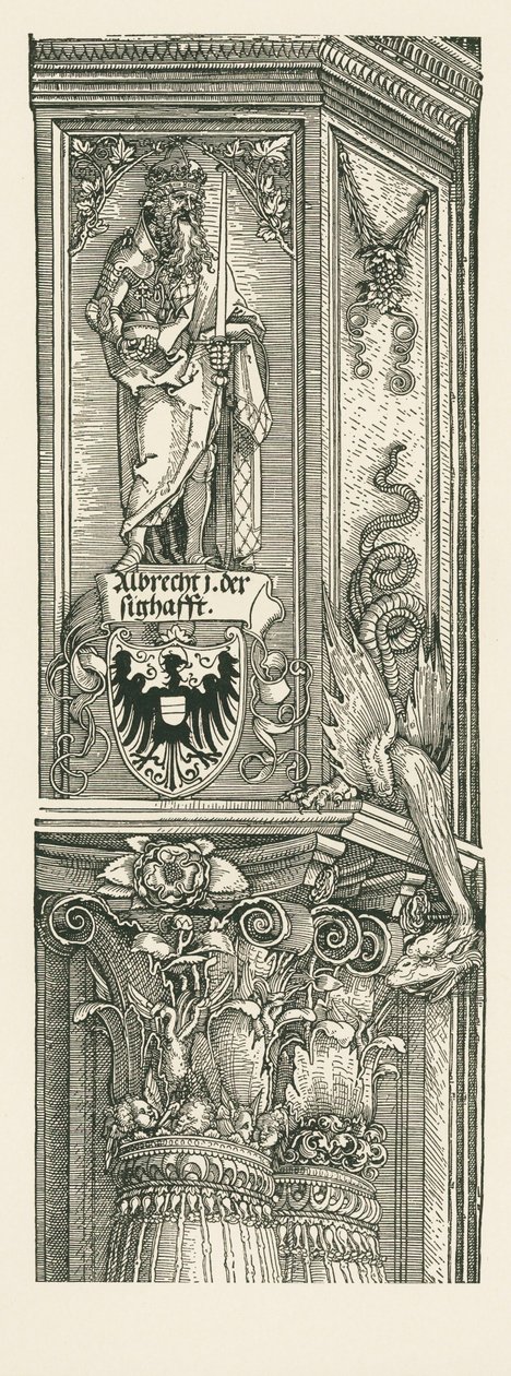 Łuk triumfalny cesarza Maksymiliana I autorstwa Albrecht Dürer or Duerer