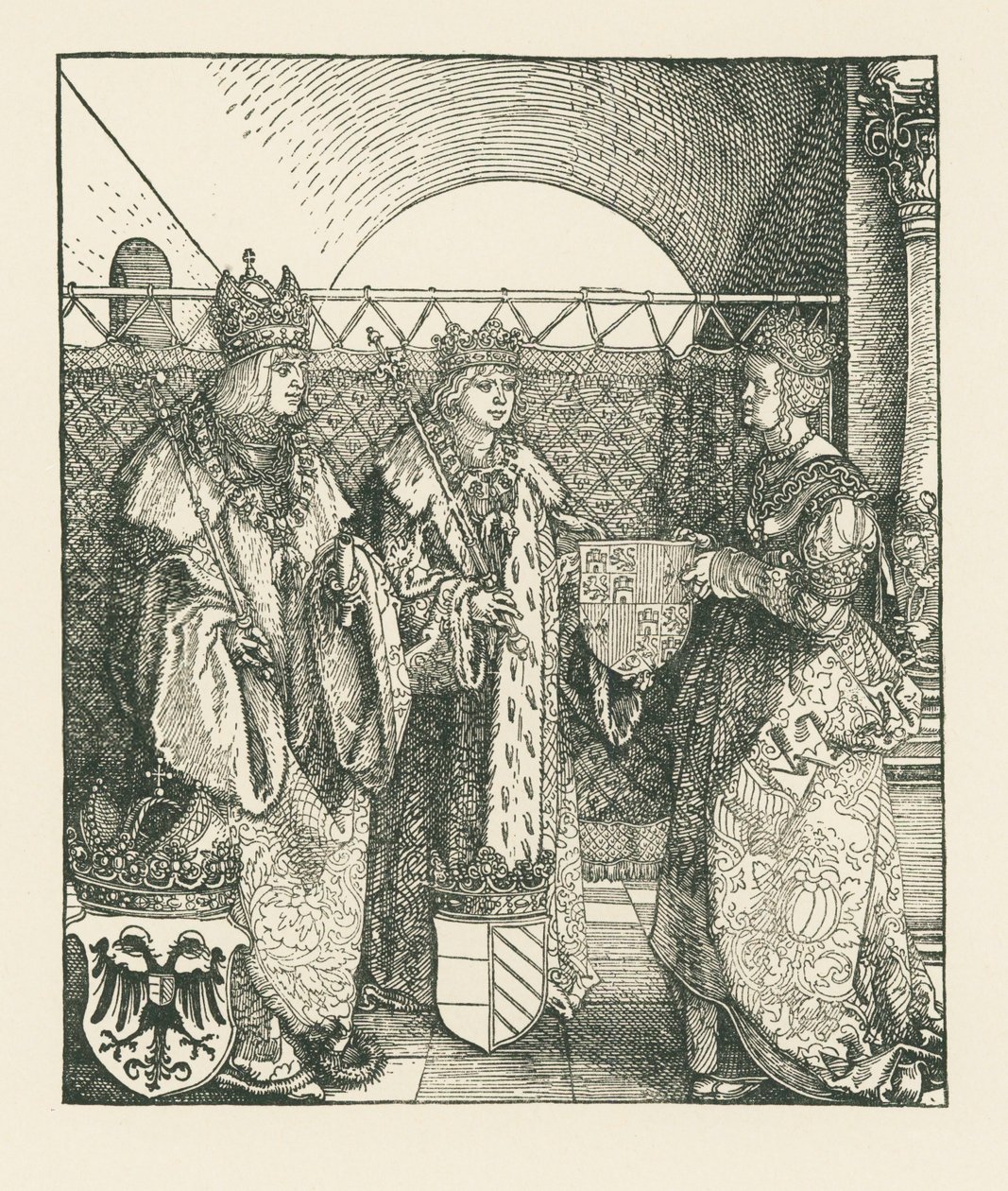 Łuk triumfalny cesarza Maksymiliana I autorstwa Albrecht Dürer or Duerer