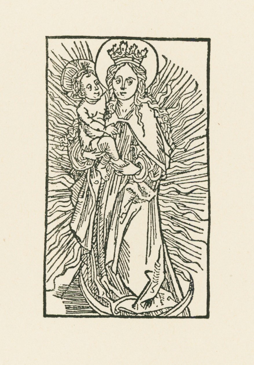 Dziewica Maryja w słońcu autorstwa Albrecht Dürer or Duerer