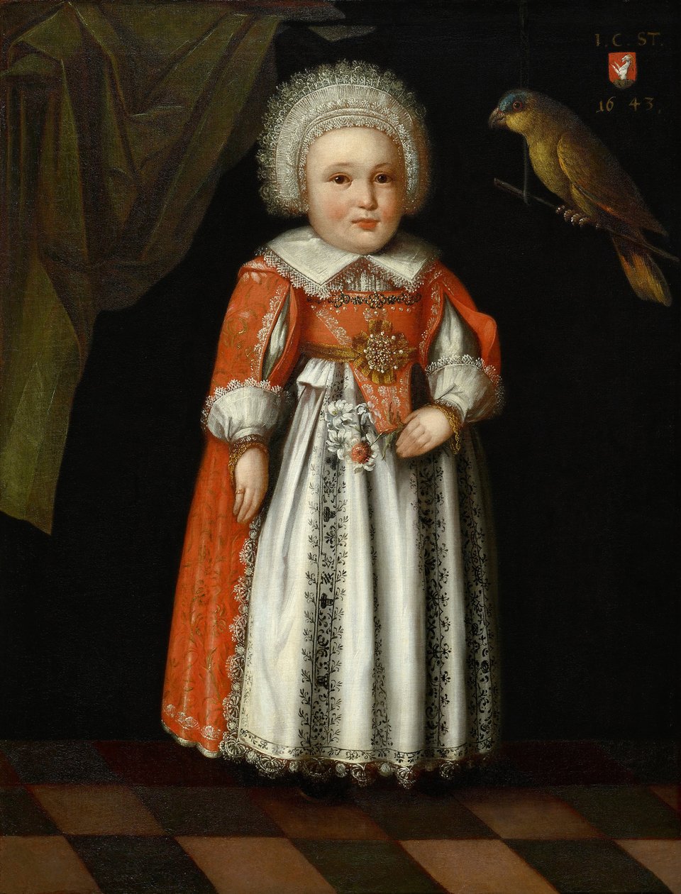 Johanna Katharina Steiger, 2 lata, 1643 autorstwa Albrecht Kauw