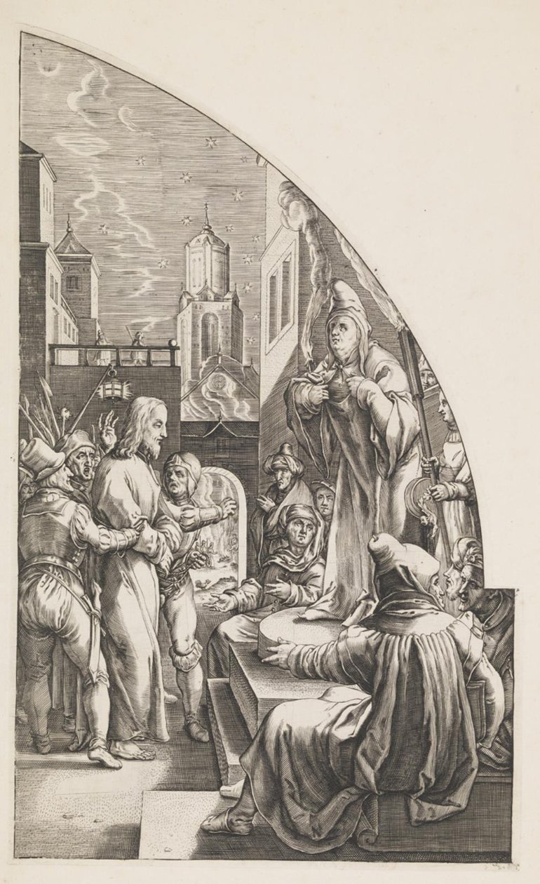 Chrystus przed Kajfaszem autorstwa Albrecht von Horn