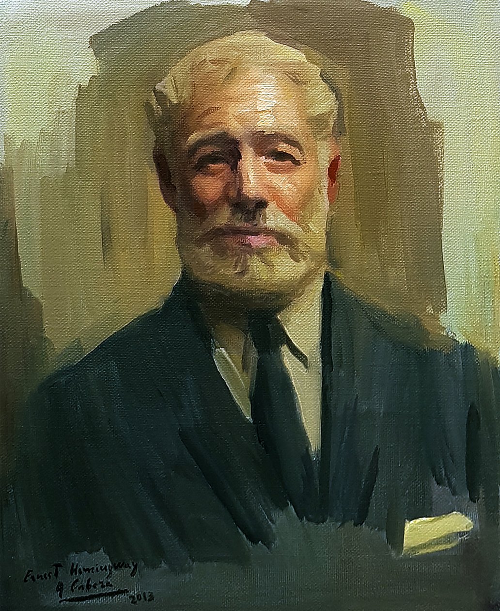 Ernest Hemingway autorstwa Alejandro Cabeza