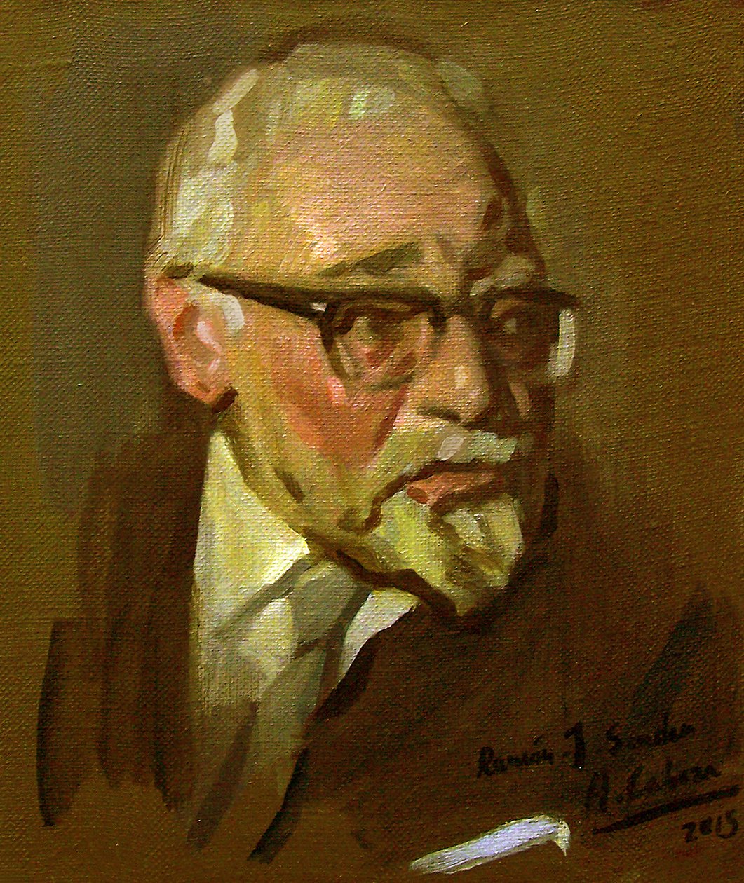 Portret Ramona J. Sendera autorstwa Alejandro Cabeza