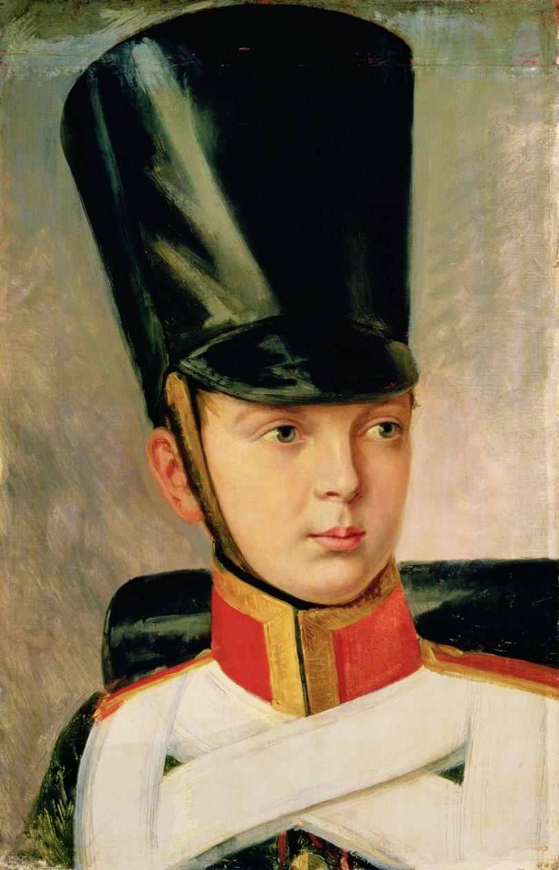 Portret księcia Aleksandra Nikołajewicza (1818-81), 1830 autorstwa Aleksandr Ivanovic Zauervejd