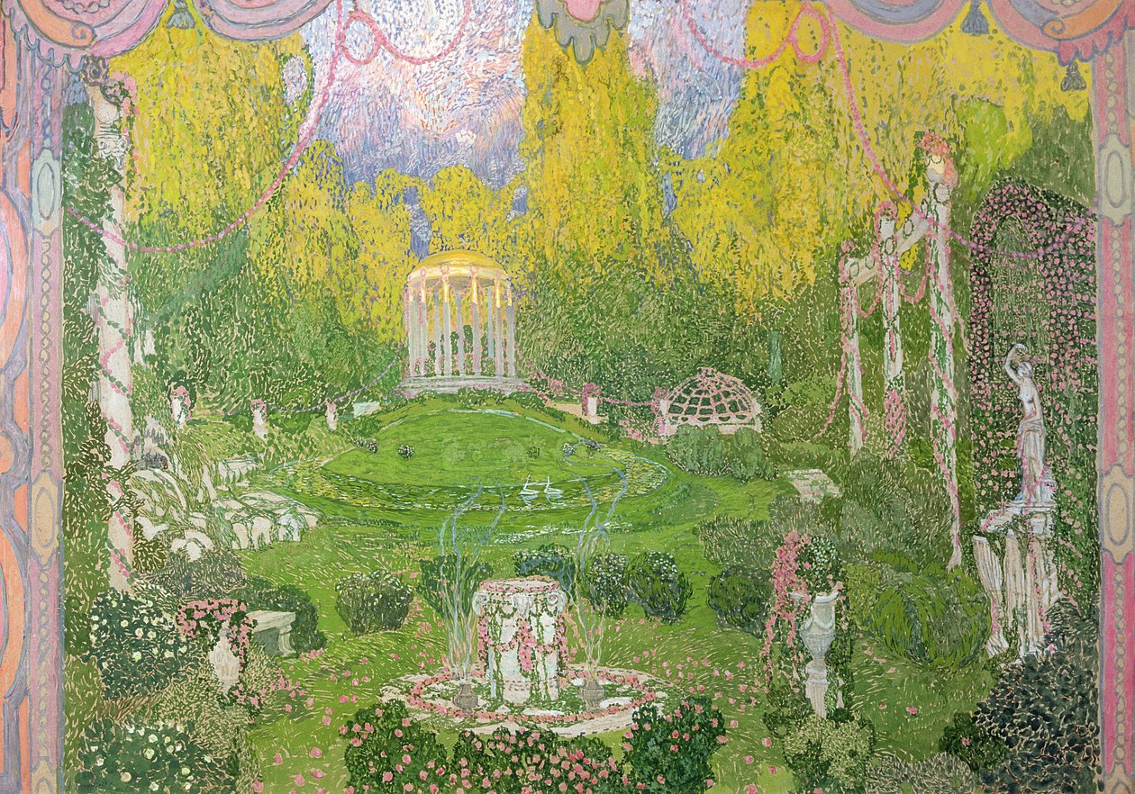 Scenografia do opery „Orfeo i Eurydyka” Christopha Glucka (1714-87) 1911 autorstwa Aleksandr Jakovlevic Golovin
