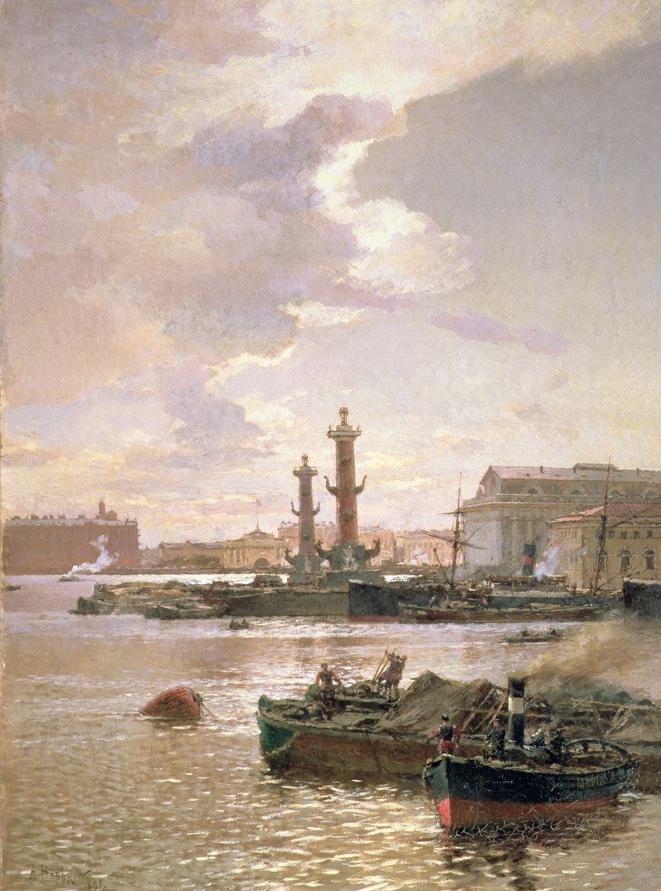 Giełda Papierów Wartościowych w Petersburgu, 1891 r. autorstwa Aleksandr Karlovich Beggrov