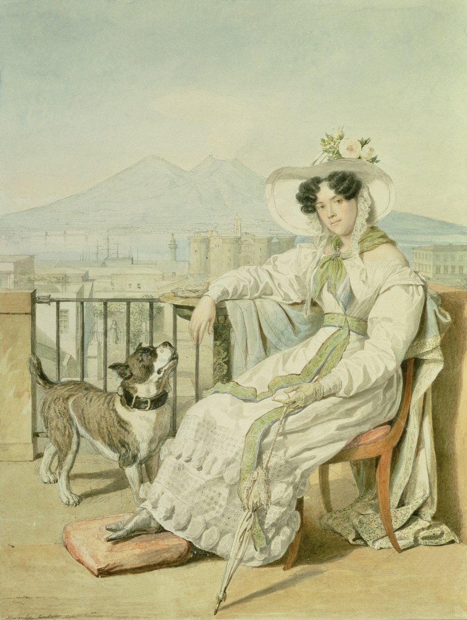 Portret księżniczki Natalii Golicyn, 1822-26 autorstwa Aleksandr Pavlovich Bryullov
