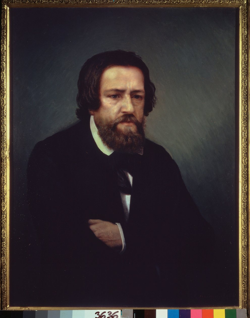 Portret artysty Aleksandra Iwanowa (1806-1858). Obraz Siergieja Pietrowicza Postnikowa (1825-1880), olej na płótnie. XIX-wieczna sztuka rosyjska. Państwowa Galeria Tretiakowska, Moskwa. autorstwa Aleksandr Andreevich Ivanov