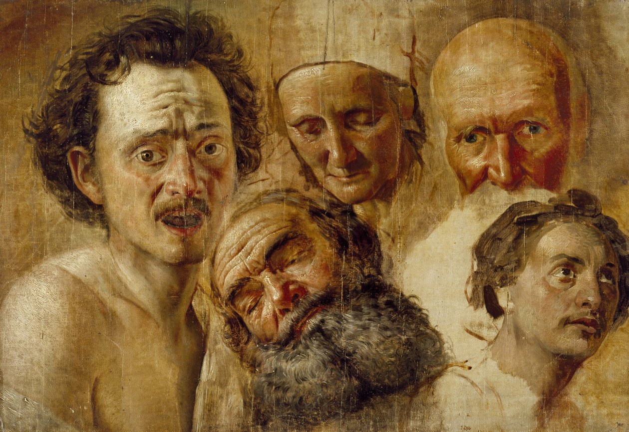 Studium Głów, ok. 1830 autorstwa Aleksandr Andreevich Ivanov