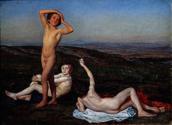 Trzej nadzy chłopcy, studium „Pojawienie się Chrystusa przed ludźmi” autorstwa Aleksandr Andreevich Ivanov