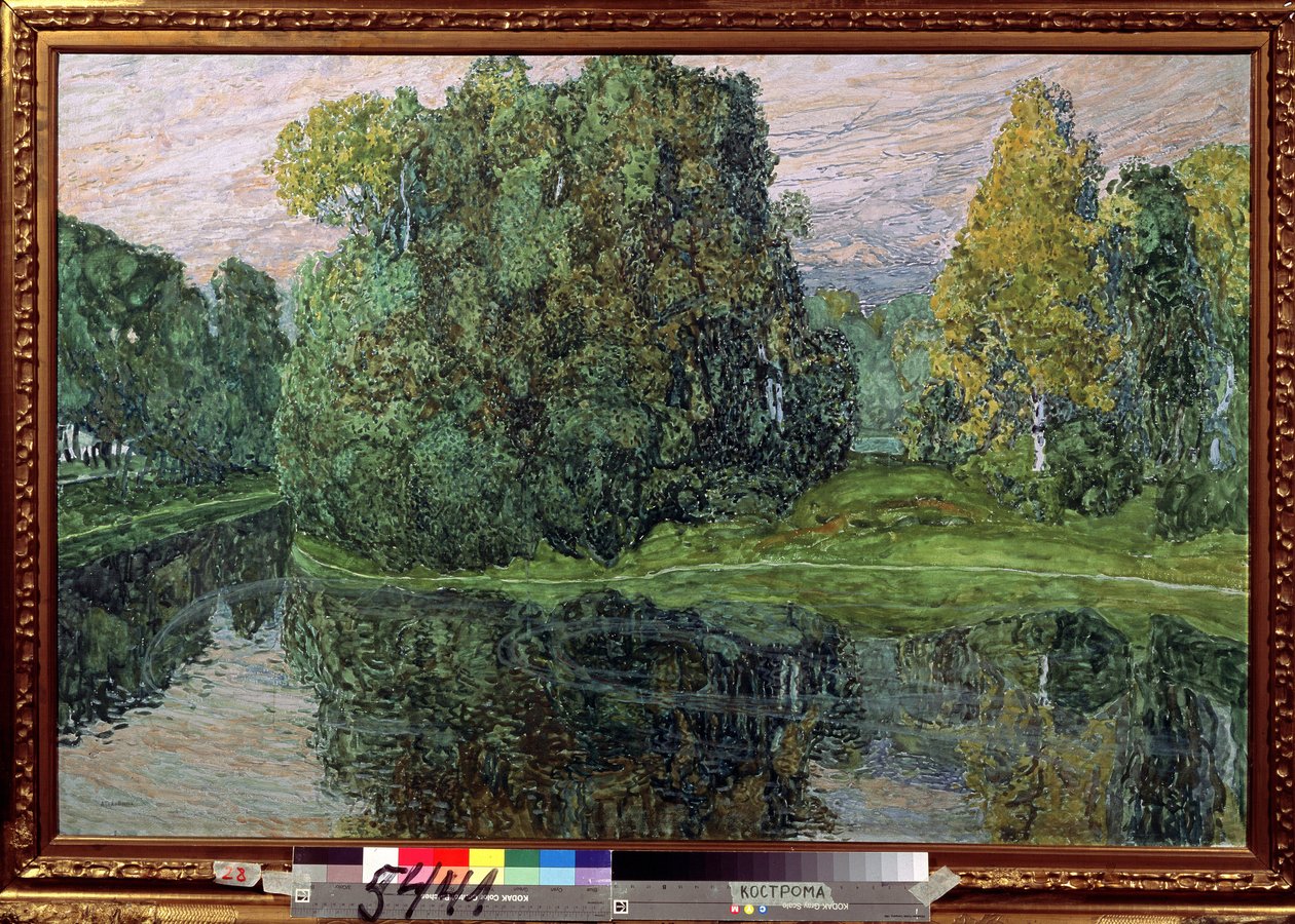 Wyspa (wyspa). Obraz Aleksandra Yakolevicha Golovina (Aleksander Golovin) (1863-1930), gwasz i pastel na tekturze, sztuka rosyjska, koniec XIX-początek XX wieku. Państwowe Muzeum Sztuki w Kostromie (Rosja). autorstwa Aleksandr Jakovlevic Golovin