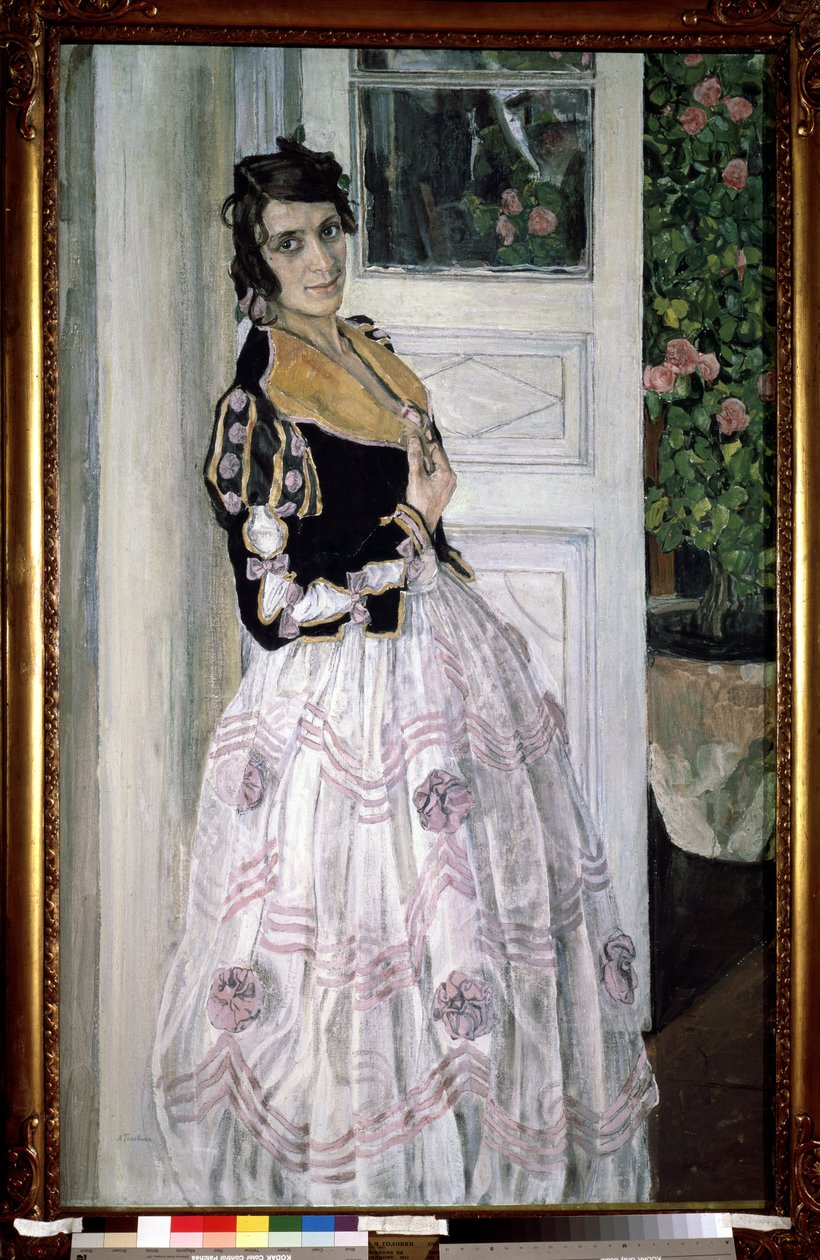 „Młoda Hiszpanka na balkonie” Obraz Aleksandra Jakowlewicza Gołowina (Aleksander Gołowin) (1863-1930) 1911 Państwowe Muzeum Rosyjskie, Sankt Petersburg autorstwa Aleksandr Jakovlevic Golovin