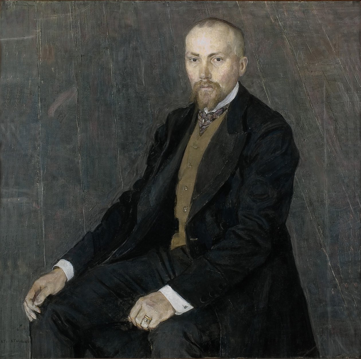 Portret artysty Nicholasa Roericha 1874-1947, 1907 autorstwa Aleksandr Jakovlevic Golovin