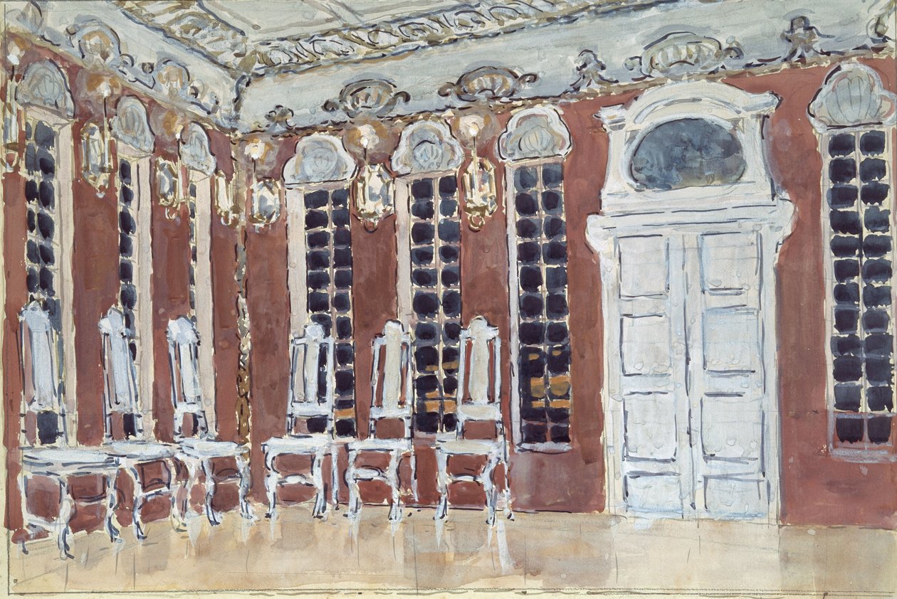 Scenografia do opery The Ice House A. Koreshchenko, 1900 autorstwa Aleksandr Jakovlevic Golovin