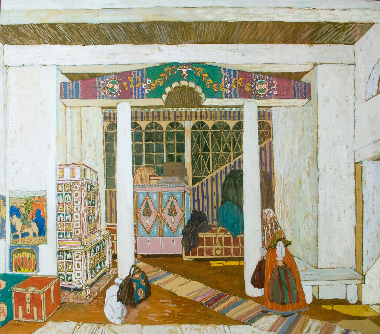 Scenografia do spektaklu Burza Aleksandra Ostrowskiego, 1916. autorstwa Aleksandr Jakovlevic Golovin