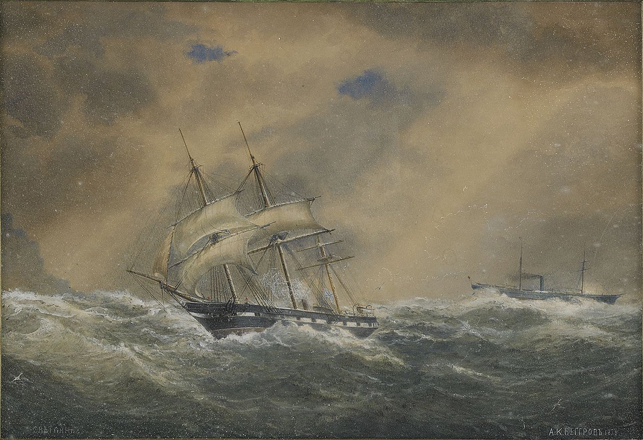 Fregata parowa Svetlana, 1878 autorstwa Aleksandr Karlovich Beggrov