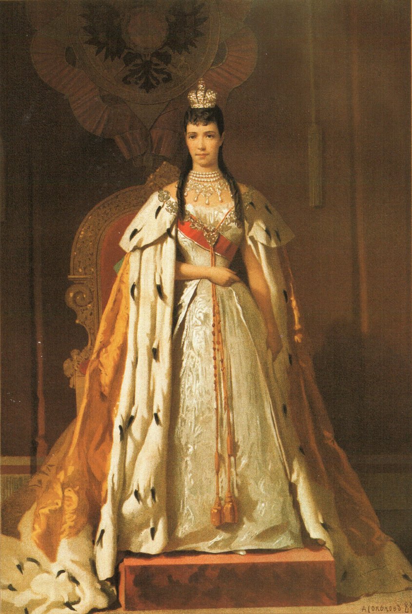 Portret Marii Fiodorowny (1847-1928) autorstwa Aleksandr Petrovic Sokolov