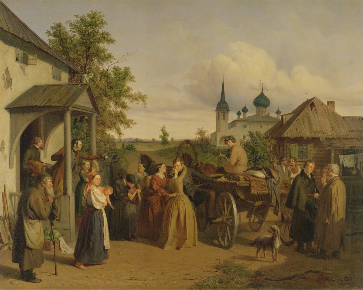 Wyjazd, 1850 autorstwa Aleksei Filippovich Chernyshev