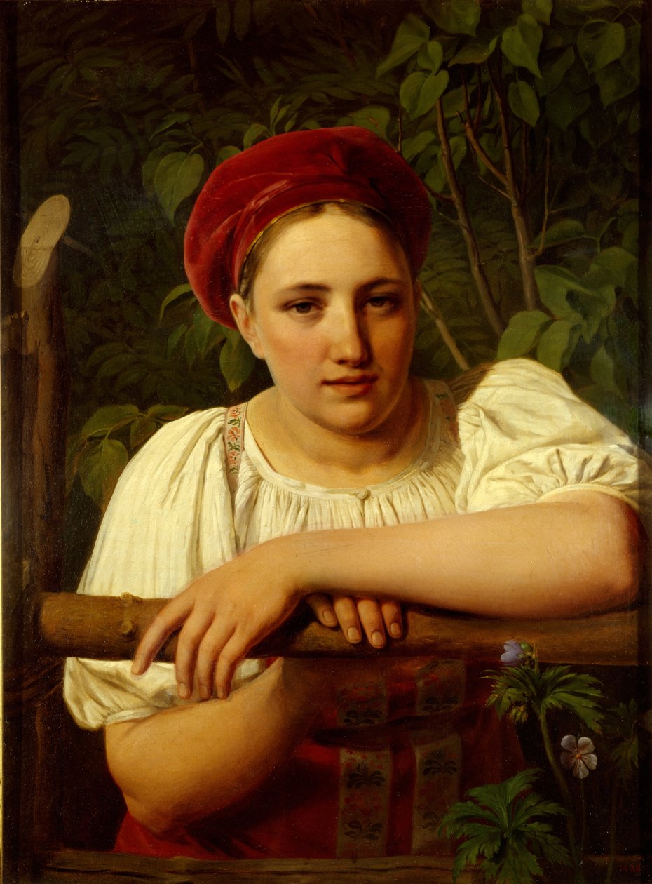 Chłopka z regionu Tver, 1840 autorstwa Aleksei Gavrilovich Venetsianov