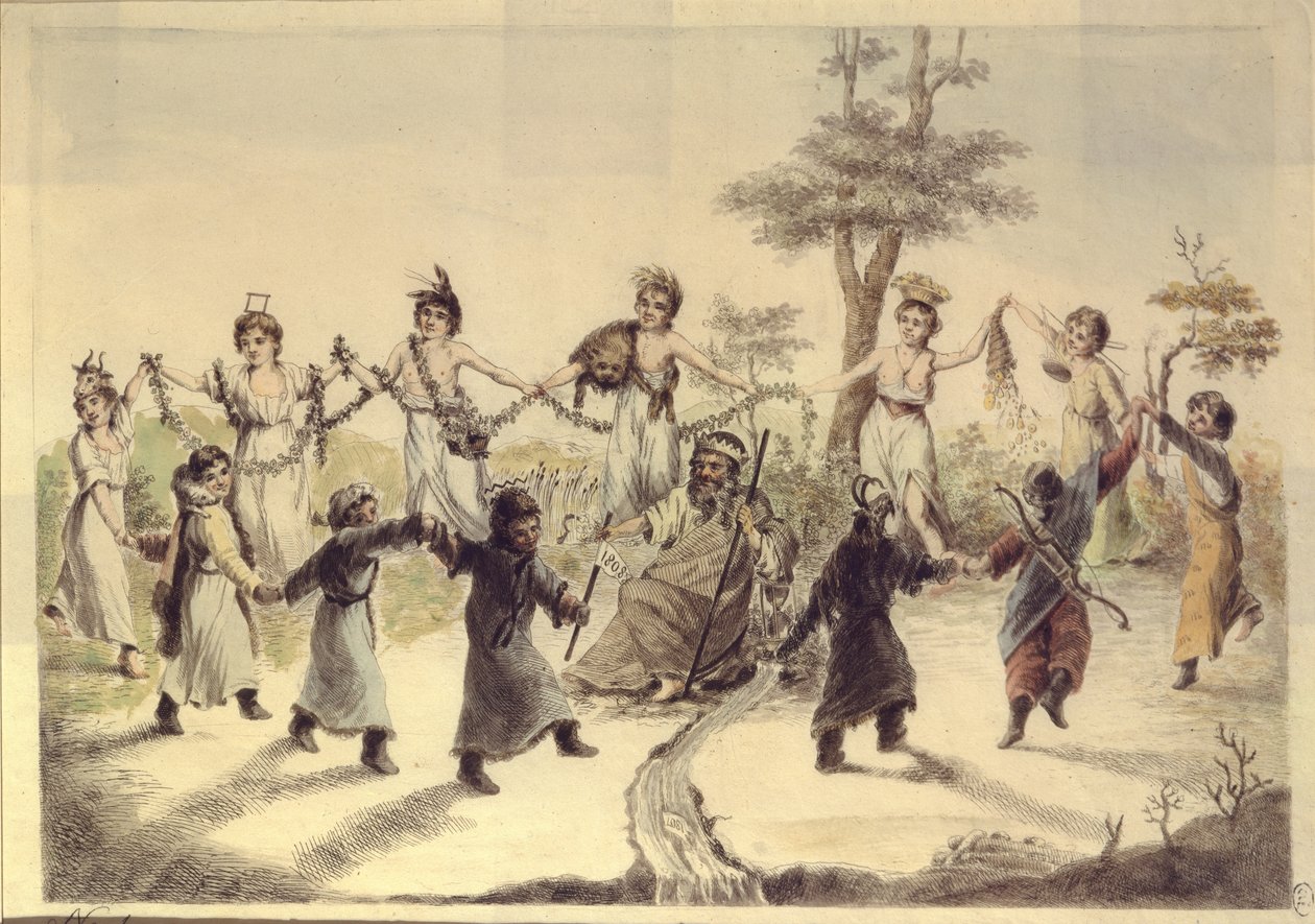 Alegoria dwunastu miesięcy roku, 1808 autorstwa Aleksei Gavrilovich Venetsianov