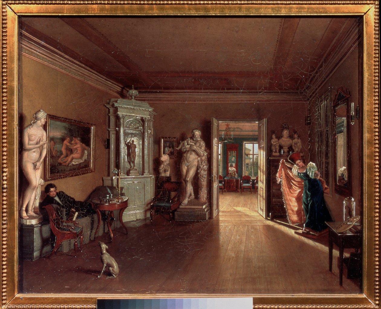Pracownia artysty Aleksieja (Alexis) Venetsianova (1780-1847) w siecli Sankt Petersburga - Państwo Tretiako autorstwa Aleksei Gavrilovich Venetsianov