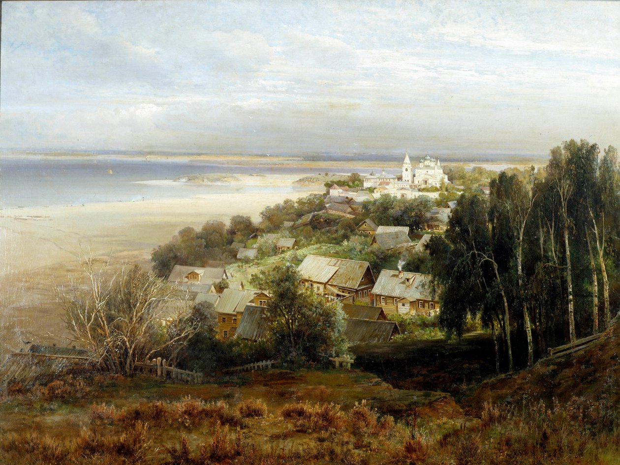 Klasztor Peczerski. Obraz Aleksieja Sawrasowa (Sawrasowa) (1830-1897) autorstwa Alexei Kondratjewitsch Sawrassow