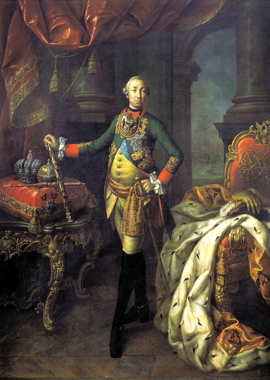 „Portret cara Piotra III”, 1762. autorstwa Aleksei Petrovich Antropov