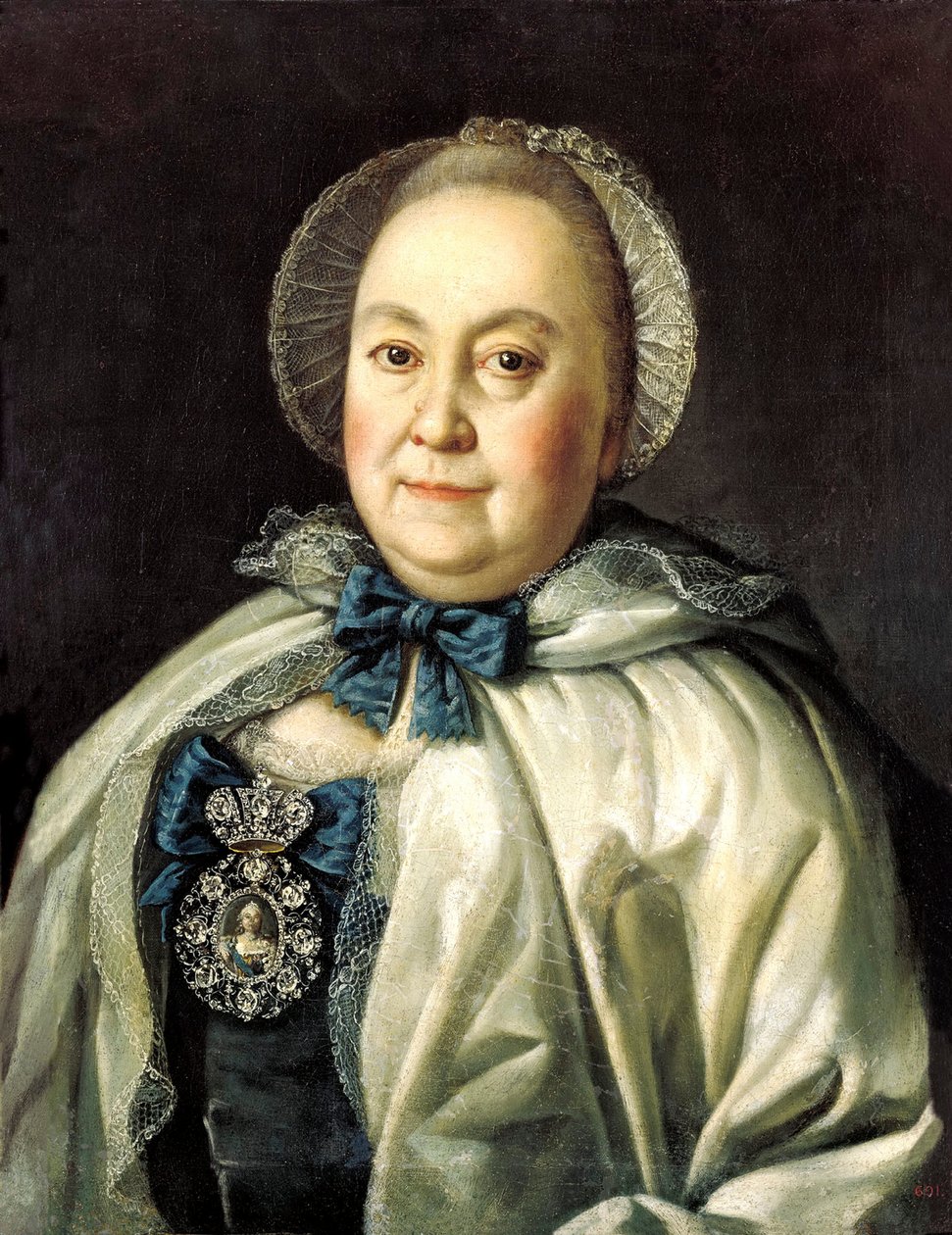 „Portret damy dworu hrabiny Marii A. Rumiancewej”, 1698-1788, 1764. autorstwa Aleksei Petrovich Antropov