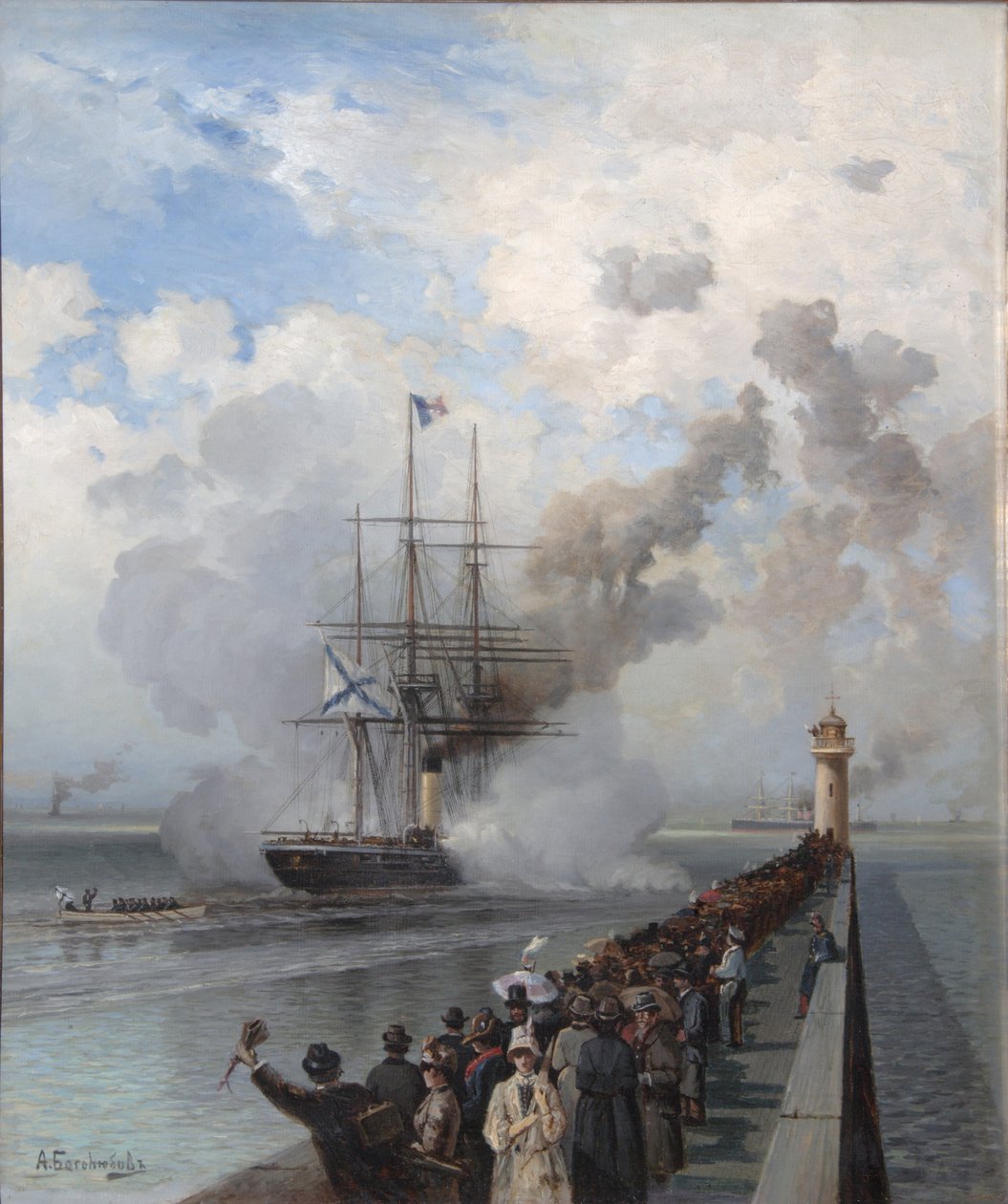 Rosyjska maszynka do strzyżenia śrub Razboynik, 1888 autorstwa Aleksei Petrovich Bogolyubov