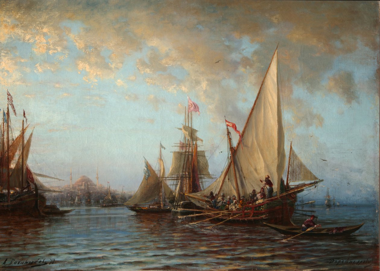 Dardanele, 1873 autorstwa Aleksei Petrovich Bogolyubov