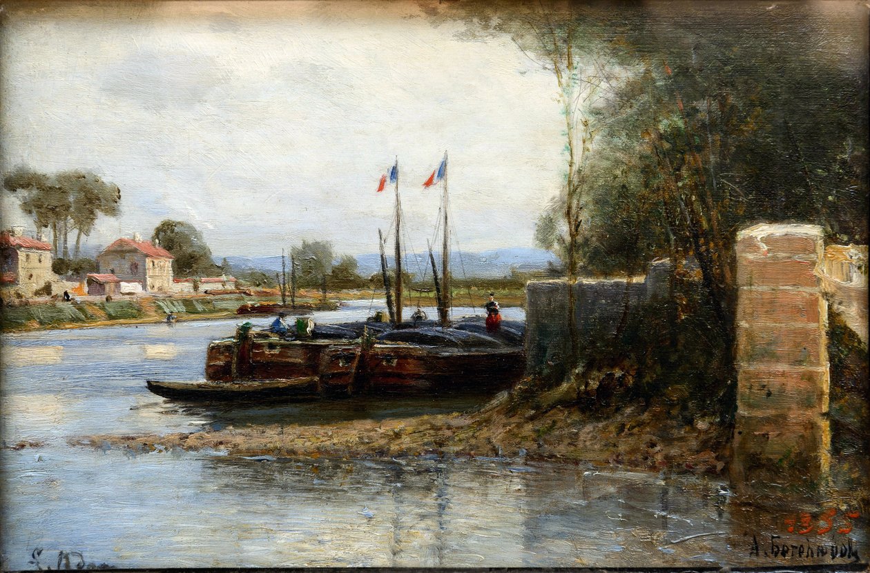 Miasto Wyspy Adama - Wyspa Adama – Aleksiej Pietrowicz Bogolyubov (Bogoliubov lub Bogolioubov) (1824-1896) autorstwa Aleksei Petrovich Bogolyubov