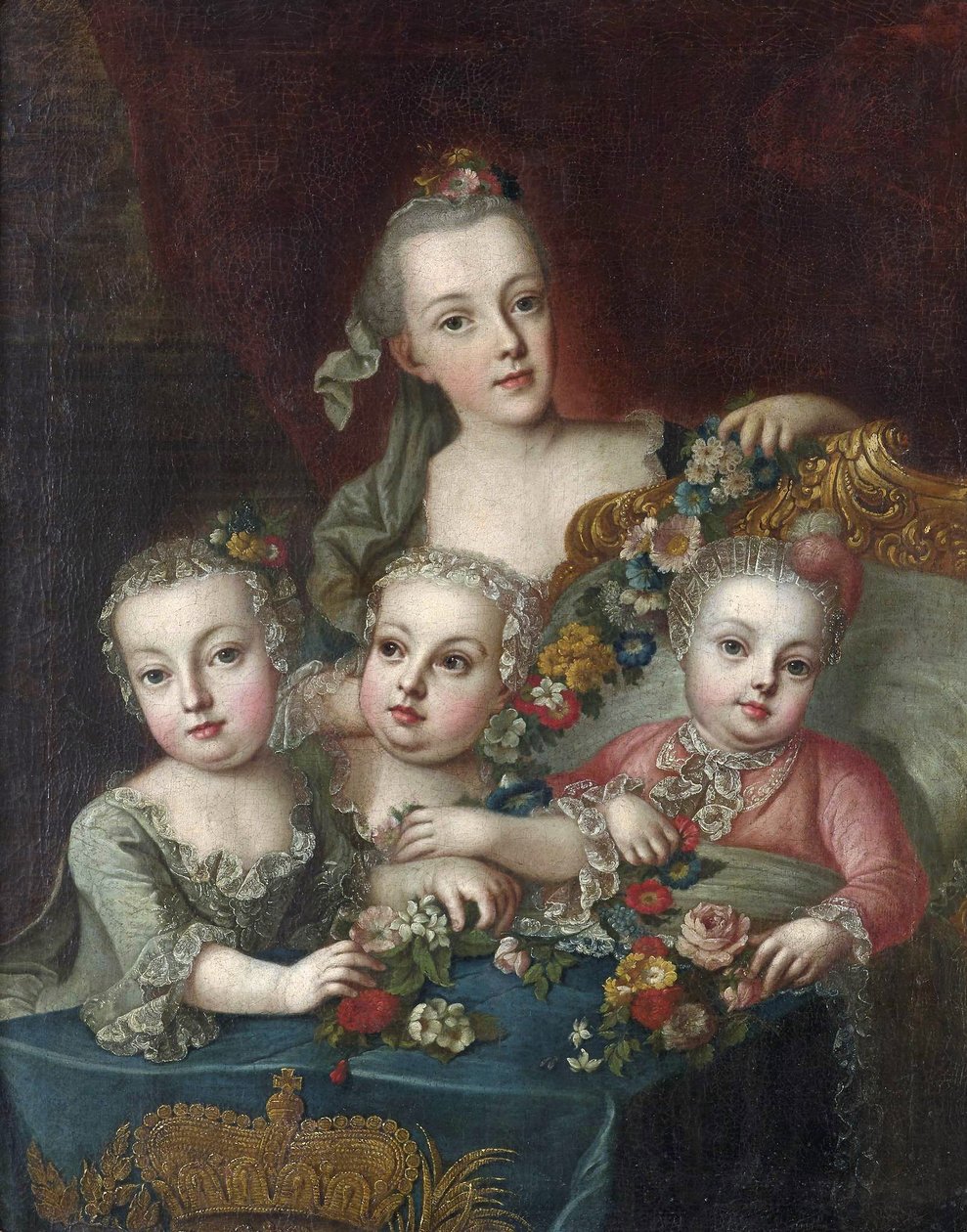 Portret dzieci austriackiej cesarzowej Marii Teresy autorstwa Aleksey Antropov